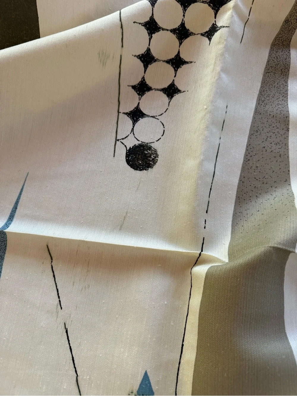 MCM silk/linen blend upholstery fabric